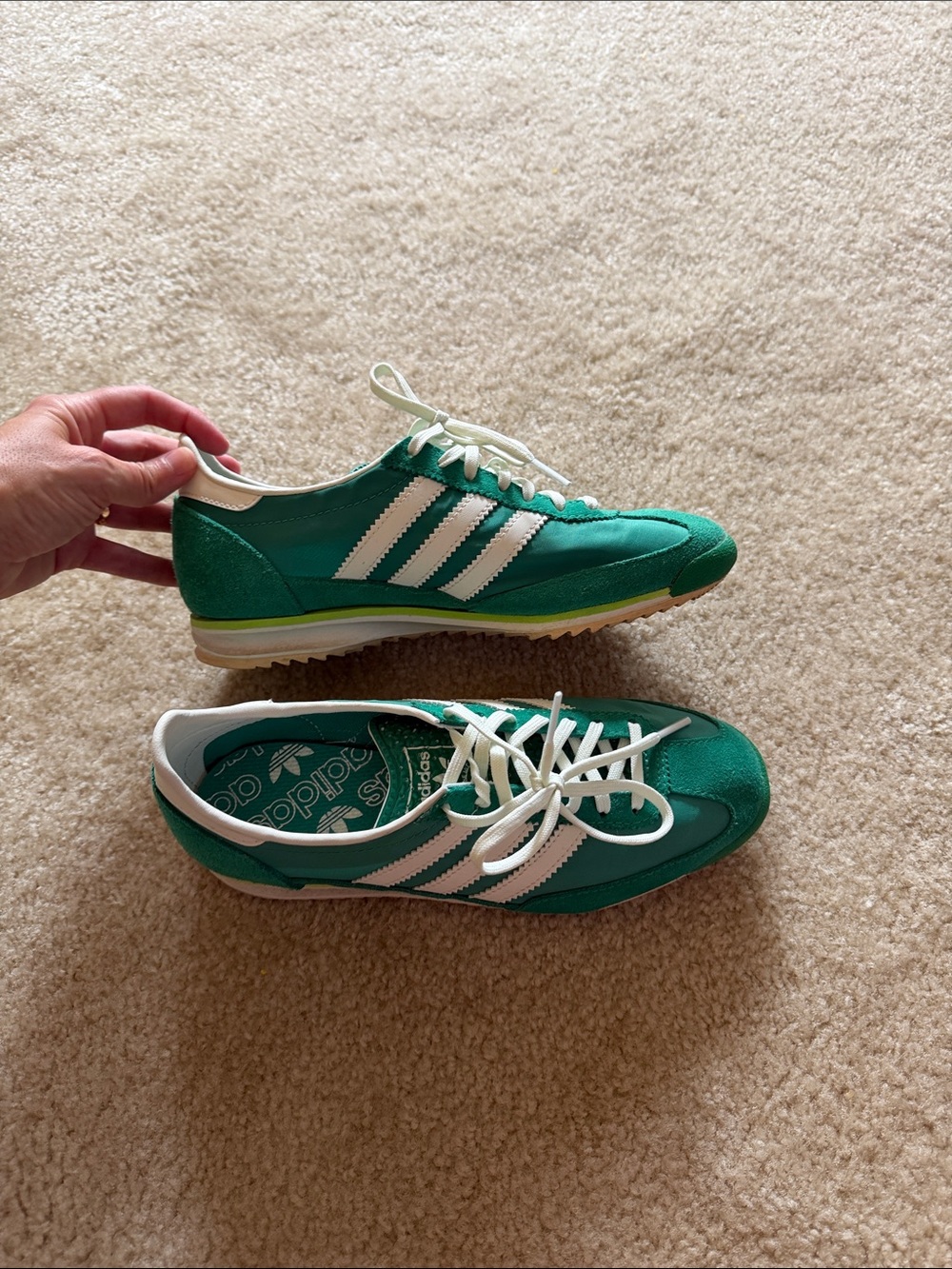 adidas SL 72 OG Green Retro Runner Sneakers
